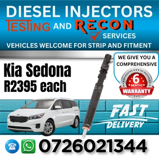 Kia Sedona diesel injectors for sale