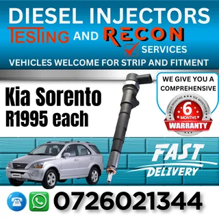Kia Sorento diesel injectors for sale