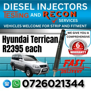Hyundai Terrican diesel injectors for sale