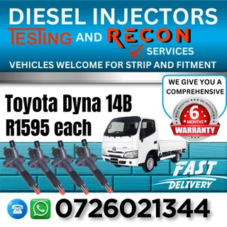 Toyota Dyna 14B diesel injectors for sale