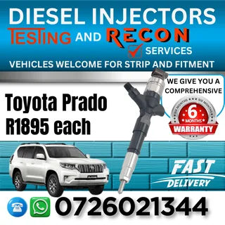 Toyota Prado diesel injectors for sale