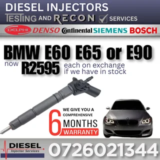 BMW E60, E65 or E90 diesel injectors for sale