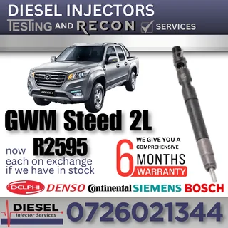 GWM Steed 2L diesel injectors for sale