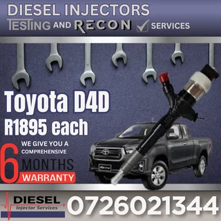 Toyota D4D diesel injectors for sale