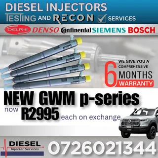 GWM P-series diesel injectors for sale