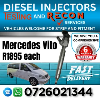 Mercedes Benz Vito diesel injectors for sale