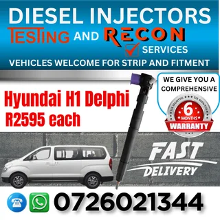 Hyundai H1 diesel injectors for sale