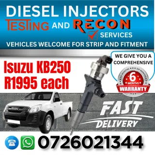 Isuzu KB250 diesel injectors for sale