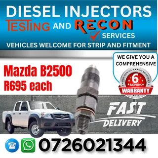 Mazda B2500 diesel injectors for sale