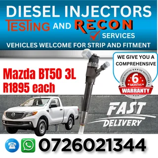 Mazda BT50 diesel injectors for sale