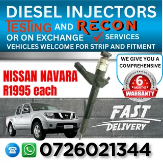 Nissan Navara diesel injectors for sale