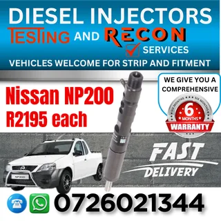 Nissan NP200 diesel injectors for sale