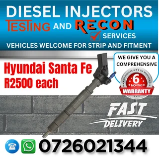 Hyundai Santa Fe diesel injectors for sale