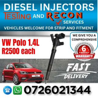 VW Polo 1.4L diesel injectors for sale