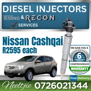 Nissan Cashqai diesel injectors for sale