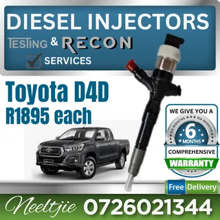 Toyota D4D diesel injectors for sale