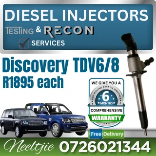 Discovery TDV6 / 8 diesel injectors for sale