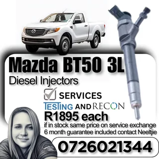 Mazda BT50 3L diesel injectors for sale