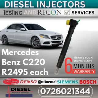 Mercedes Benz C220 diesel injectors for sale