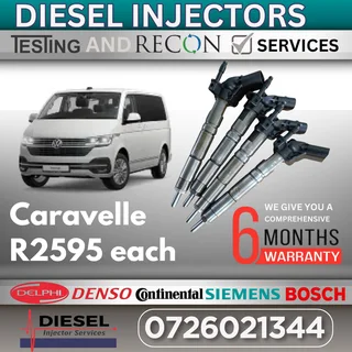 VW Caravelle diesel injectors for sale