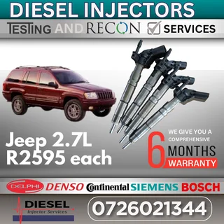 Jeep Cherokee 2.7L diesel injectors for sale