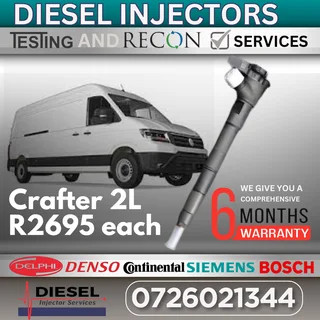 VW Crafter 2L diesel injectors for sale