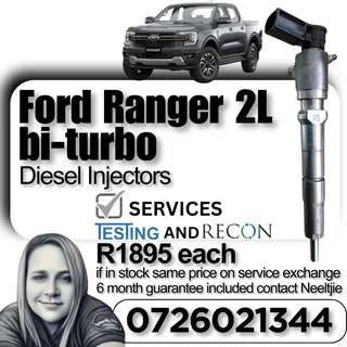 Ford Ranger 2L bi-turbo diesel injectors for sale