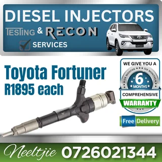 Toyota Fortuner diesel injectors for sale