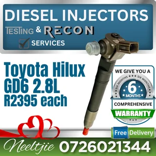 Toyota Hilux GD6 2.8L diesel injectors for sale