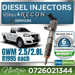 GWM 2.5 / 2.8L diesel injectors for sale