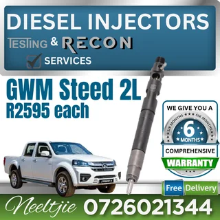 GWM Steed 2L diesel injectors for sale