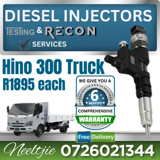 Hino 300 Truck diesel injectors for sale