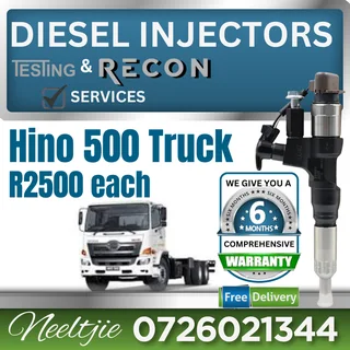 Hino 500 Truck diesel injectors for sale