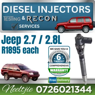 Jeep 2.7 / 2.8L diesel injectors for sale