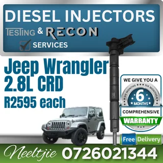 Jeep Wrangler 2.8L CRD diesel injectors for sale