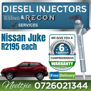 Nissan Juke diesel injectors for sale