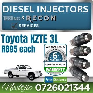 Toyota KZTE 3L diesel injectors for sale