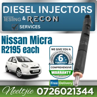 Nissan Micra diesel injectors for sale