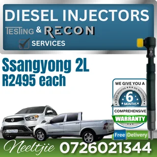 Ssangyong 2L diesel injectors for sale