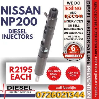 Nissan NP200 diesel injectors for sale