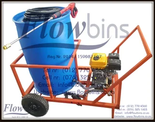 NEW 1000- 2500Lt 186 Bar Mobile Pressure Washer Unit from R17790.00 Excluding VAT
