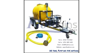 NEW 500Lt to 2500Lt Honey Sucker / Sewerage Trailers from R35890.00 Excluding VAT