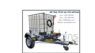 NEW 500 to 2500Lt 186 Bar mobile high pressure washer trailers from R33890.00 Excluding VAT