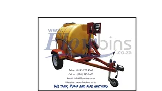 NEW 500lt to 2500Lt Horizontal Diesel Bowser Trailers from R27290.00 Excluding VAT