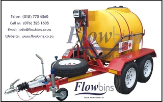 NEW 500lt to 2500Lt Horizontal Diesel Bowser Trailers from R27290.00 Excluding VAT