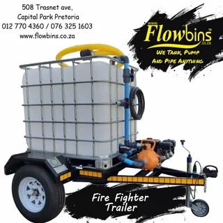 NEW 500 to 2500Lt Water Bowser / Firefighter Trailers from R27890.00 Excluding VAT