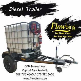 NEW 1000Lt to 3000Lt Flowbin Diesel / Paraffin Bowser Trailers from R34290.00 Excluding VAT