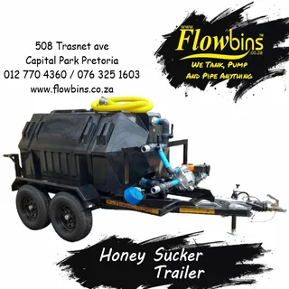 NEW 500Lt to 2500Lt Honey Sucker / Sewerage Trailers from R35890.00 Excluding VAT