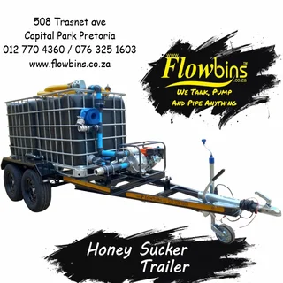 NEW 500Lt to 2500Lt Honey Sucker / Sewerage Trailers from R35890.00 Excluding VAT