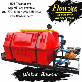 NEW 500 to 6000Lt Water Bowser / Firefighter bakkie / skid from R13490.00 Excluding VAT